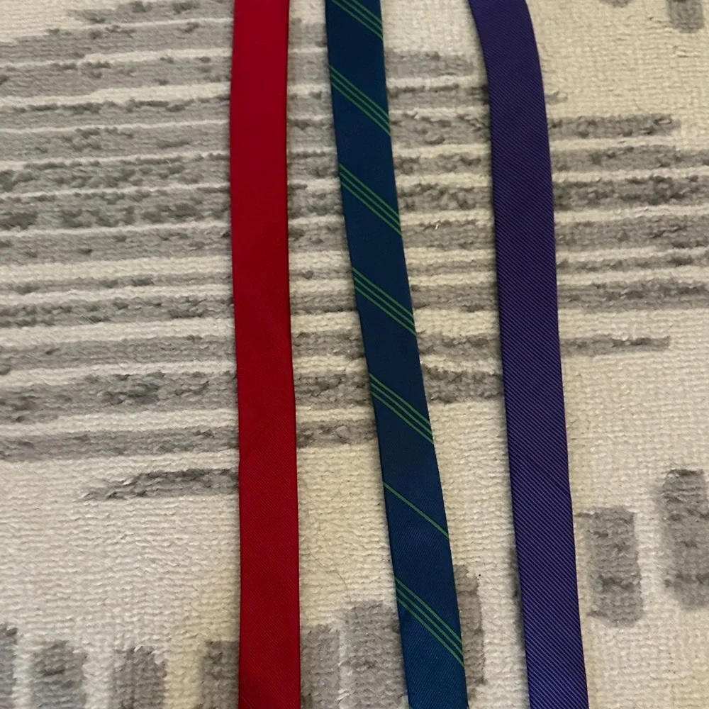 Classic Red, Green/blue, and Purple Crewcuts Tie Set